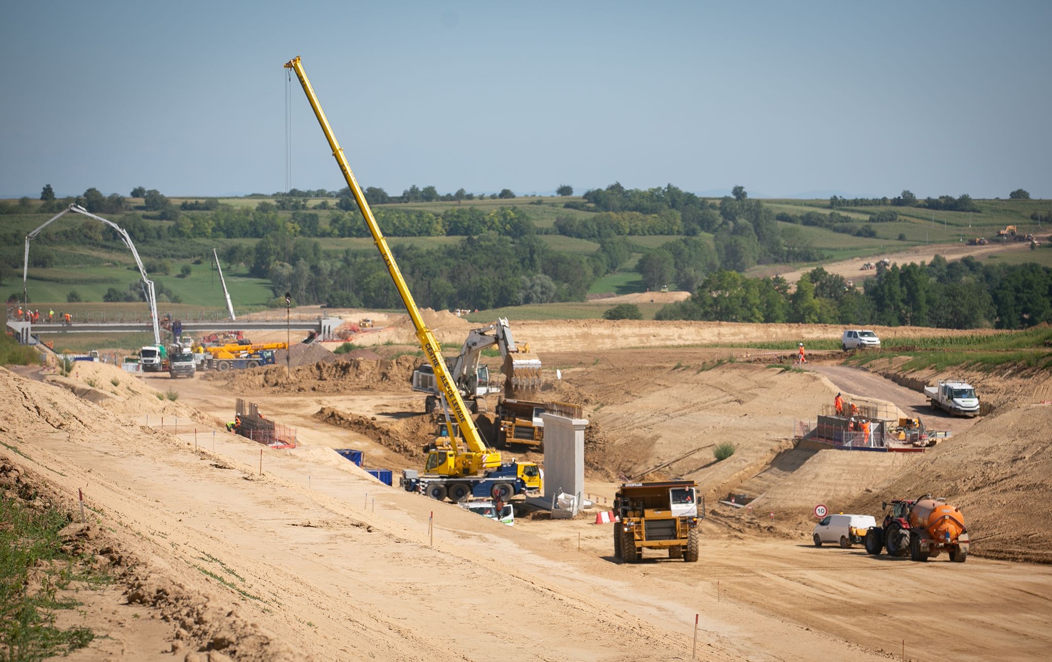 Chantier d'infrastructure linéaire